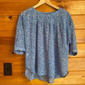 Blue Loft blouse